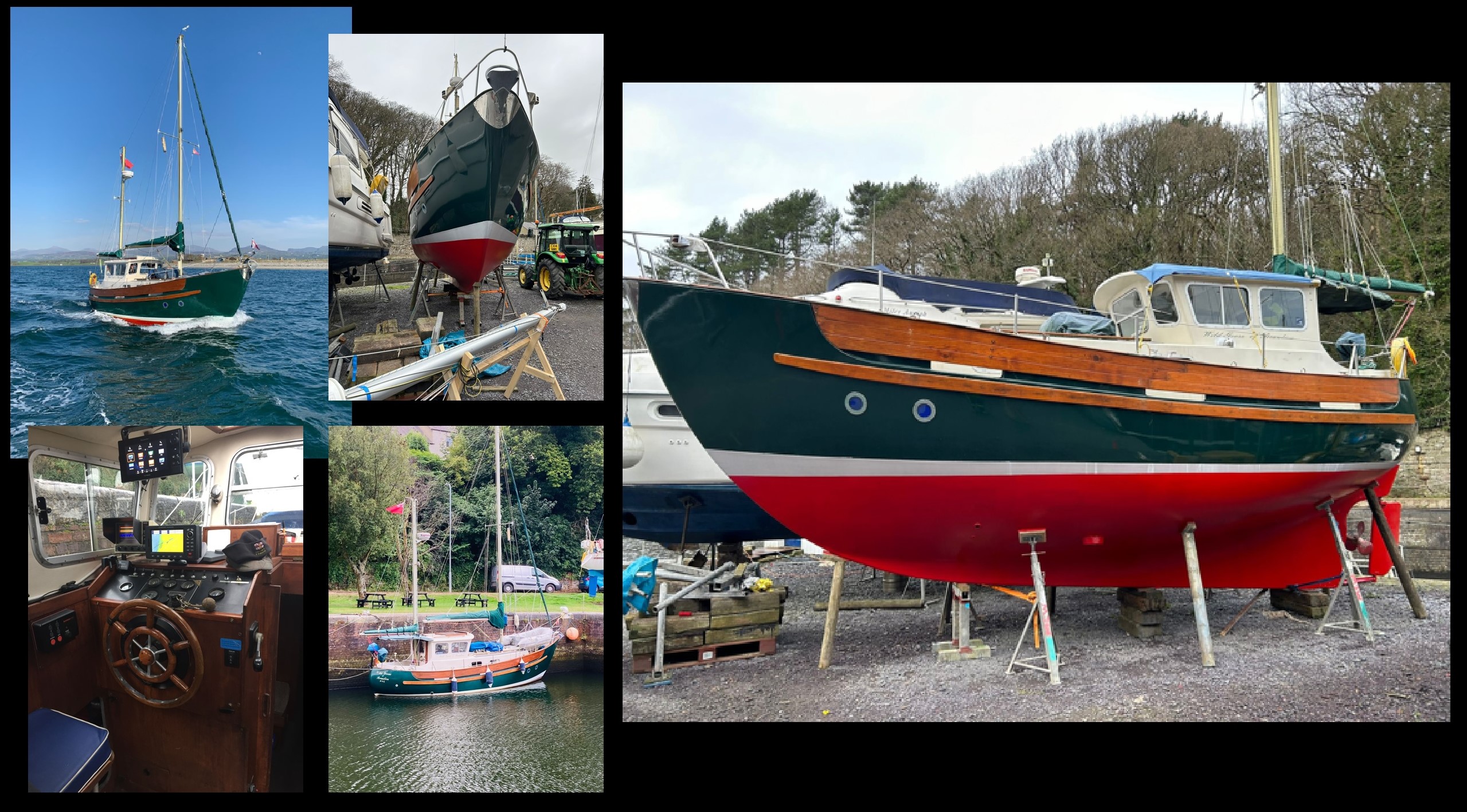 Fisher 30 Ketch Wild Goose of Beaulieu North Wales